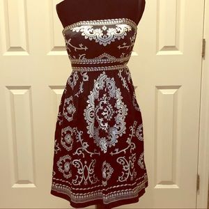 White House Black Market Strapless Dress Size 0